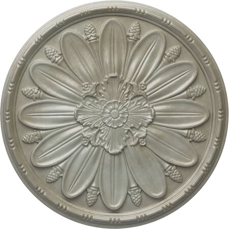 Ekena Millwork Fairfax Ceiling Medallion, Hand-Painted Flash Gold, 29 7/8"OD x 1 3/8"P CM29FAFLS